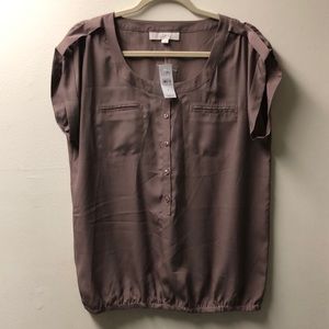 NWT Loft short sleeve blouse
